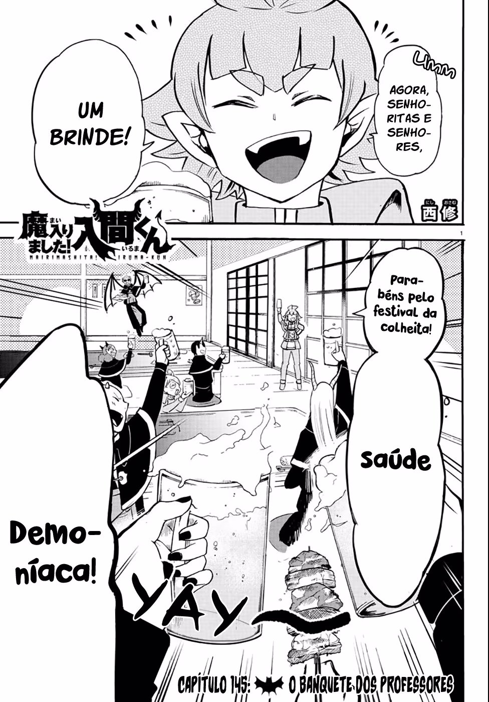 Mairimashita! Iruma-kun, capítulo 145, página 2