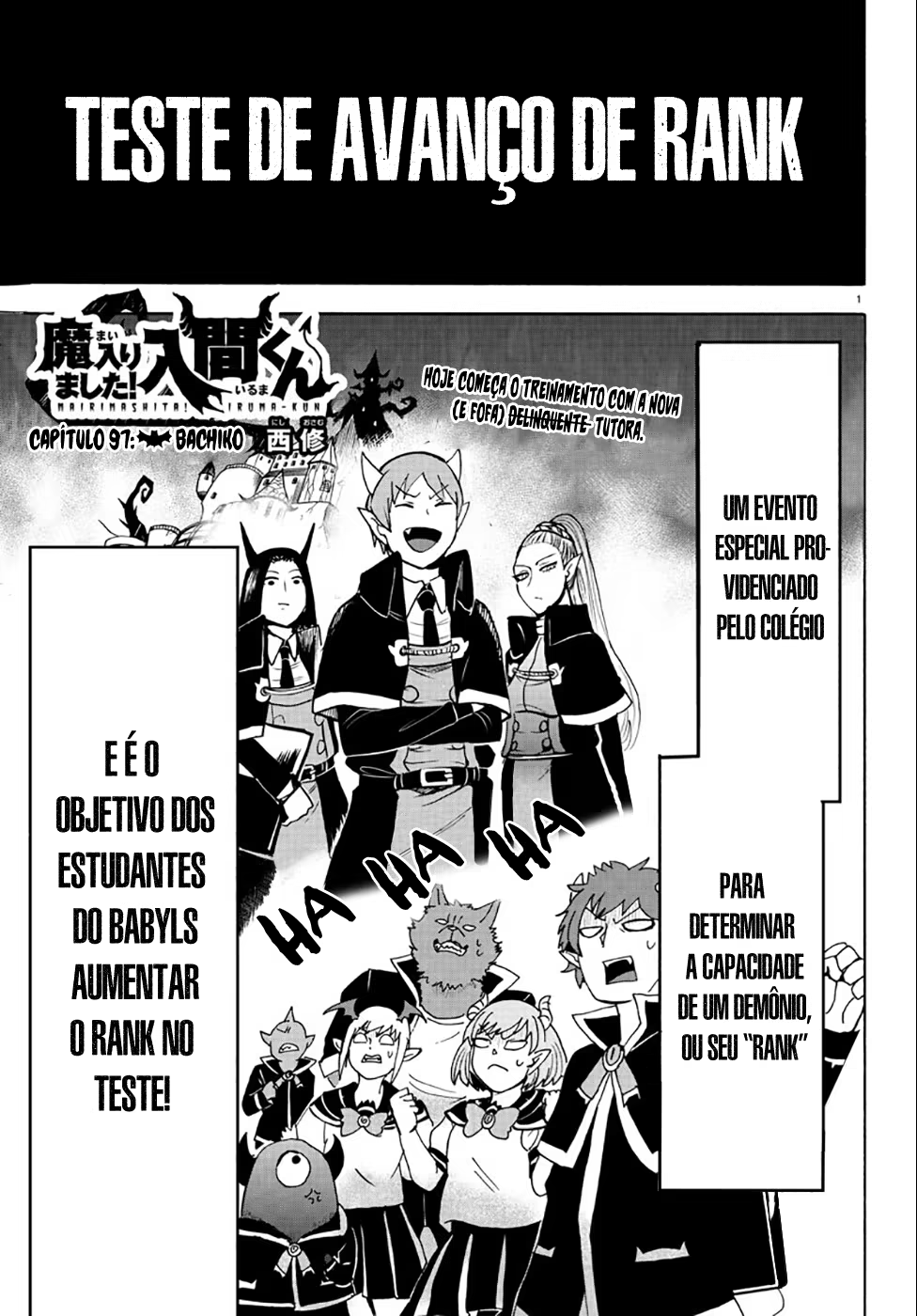 Mairimashita! Iruma-kun, capítulo 97, página 2