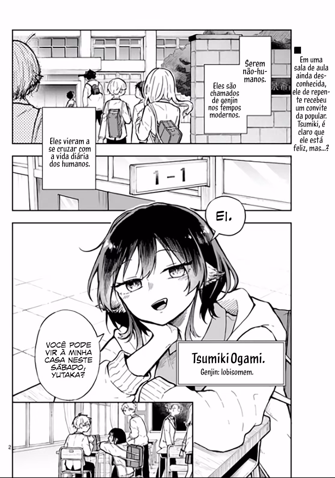 Ogami Tsumiki to Kinichijou., capítulo 2, página 2