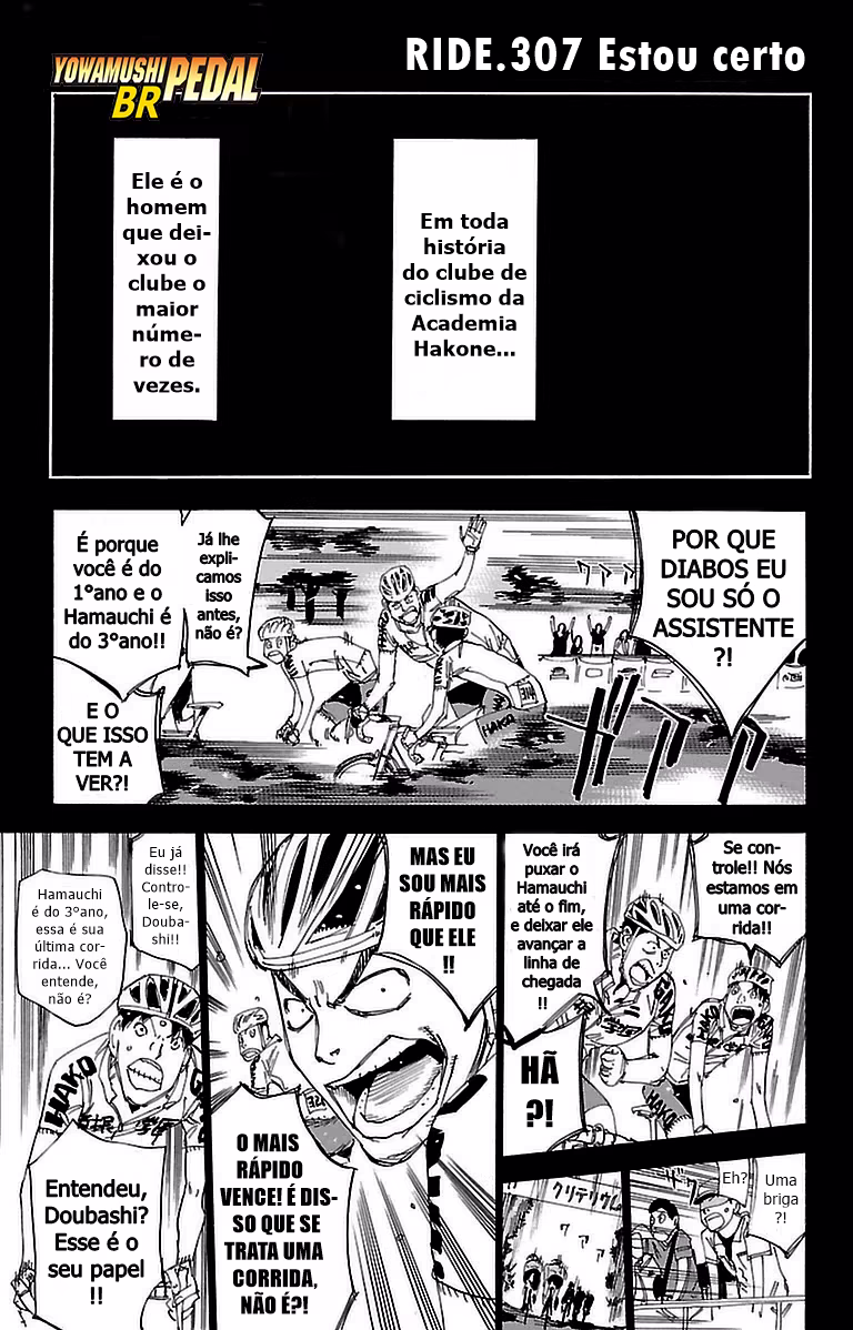 Yowamushi Pedal, capítulo 307, página 2