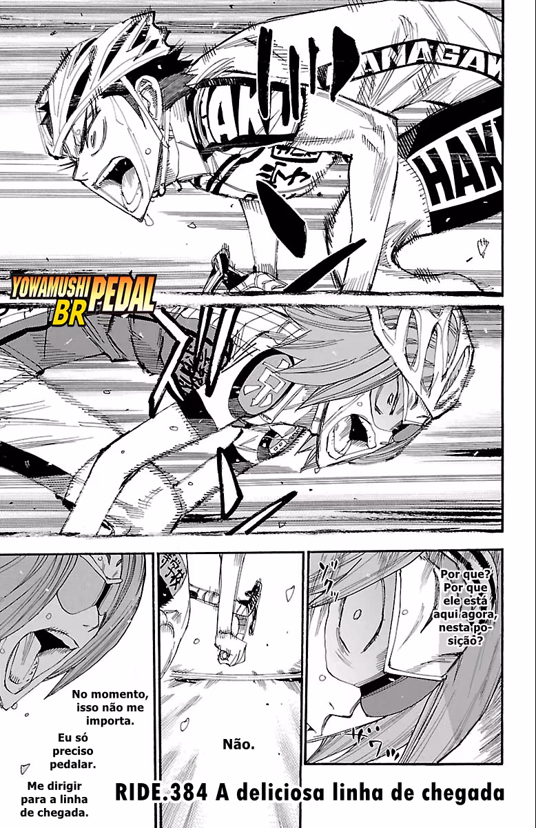 Yowamushi Pedal, capítulo 384, página 3