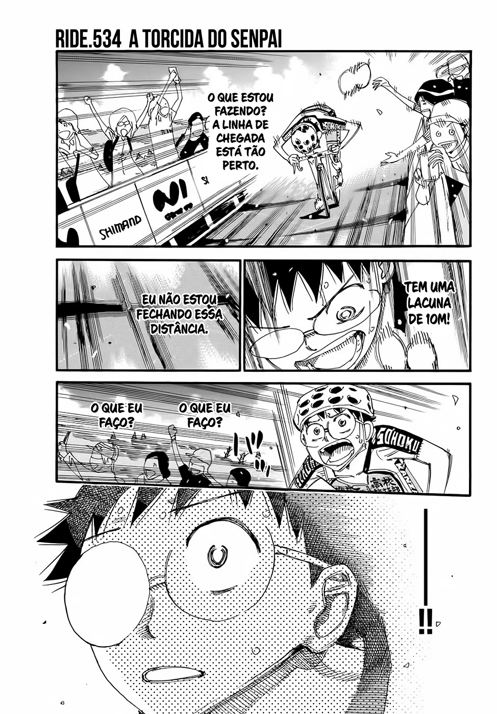 Yowamushi Pedal, capítulo 534, página 3