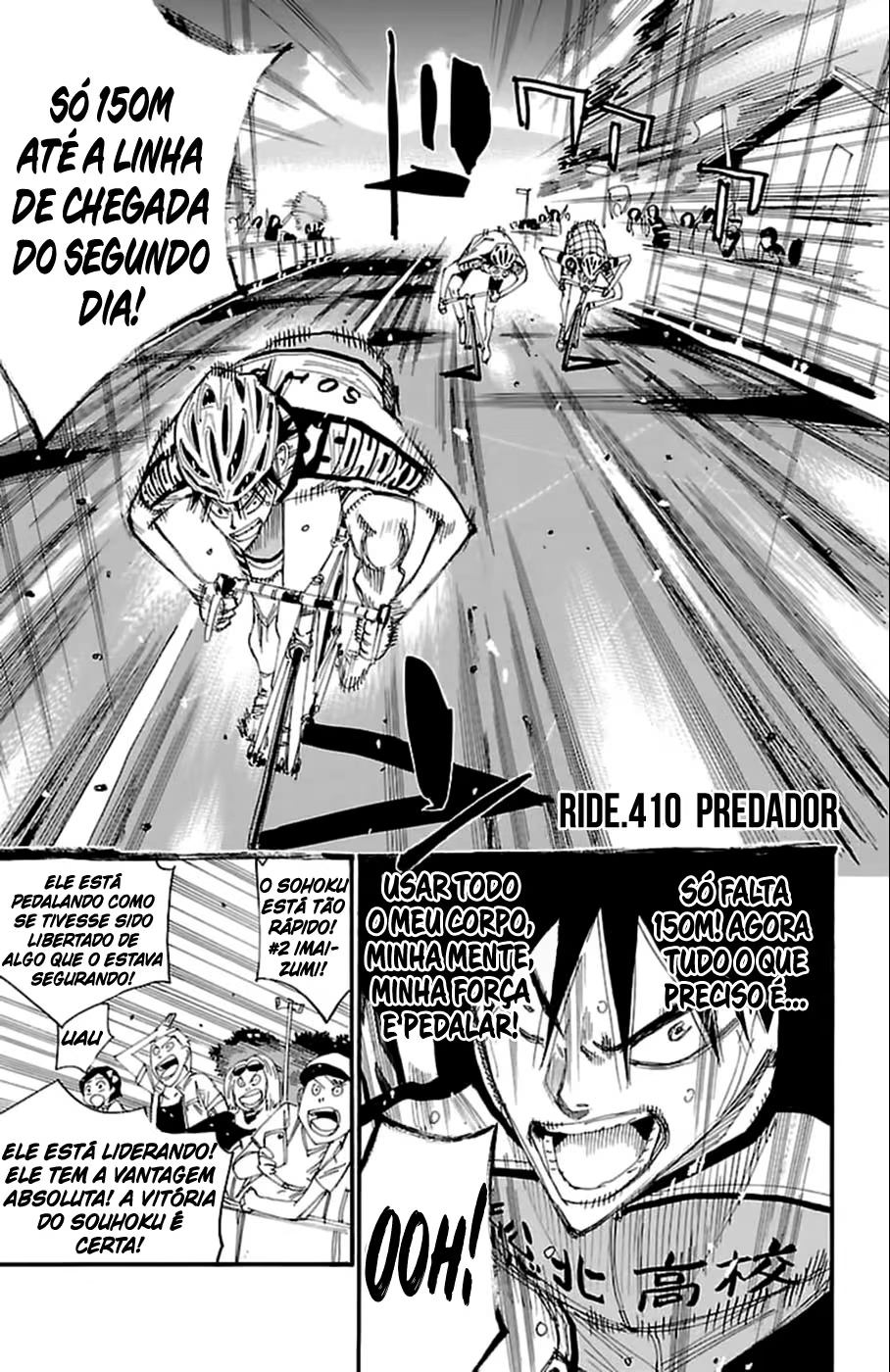 Yowamushi Pedal, capítulo 410, página 2