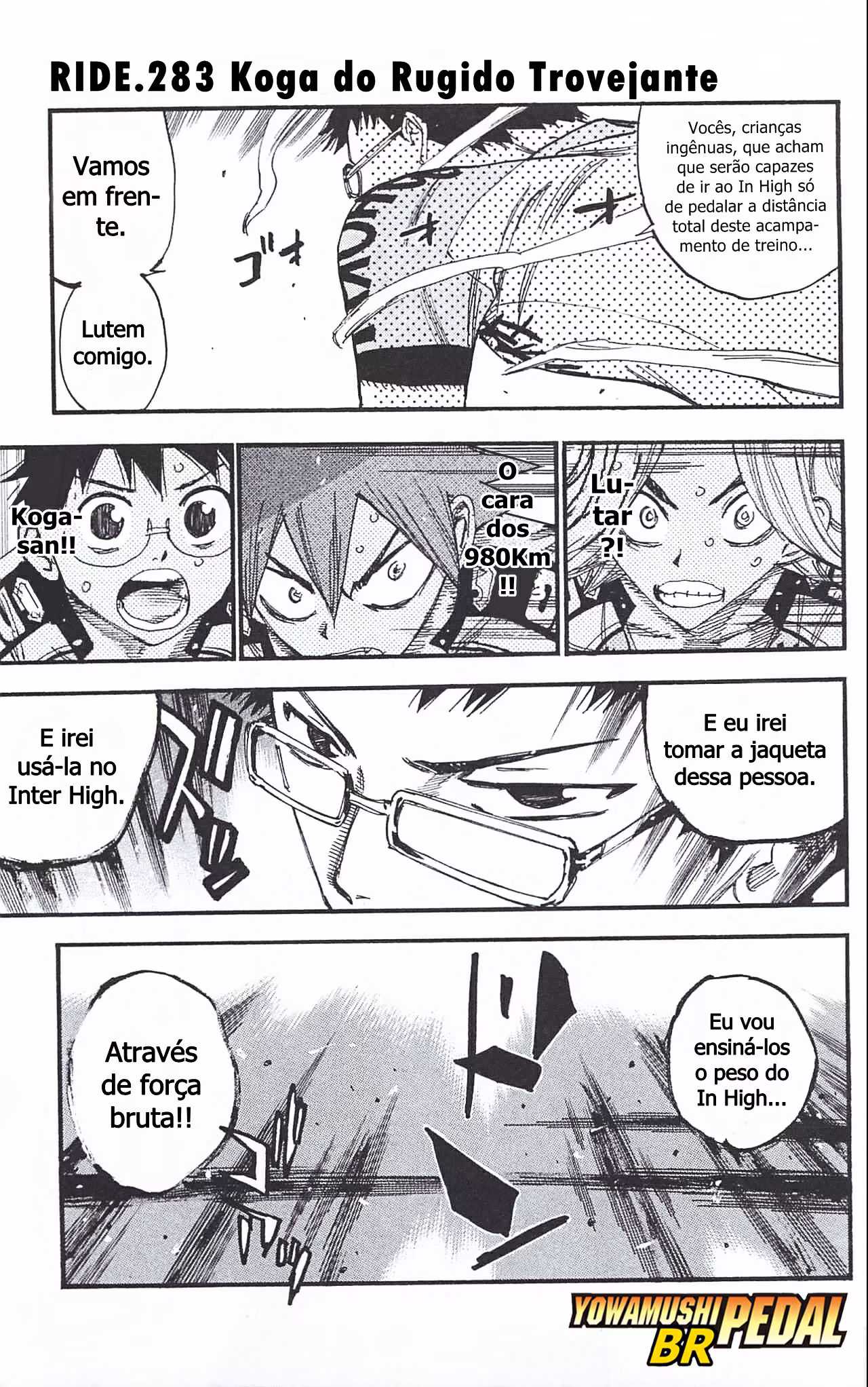 Yowamushi Pedal, capítulo 283, página 3