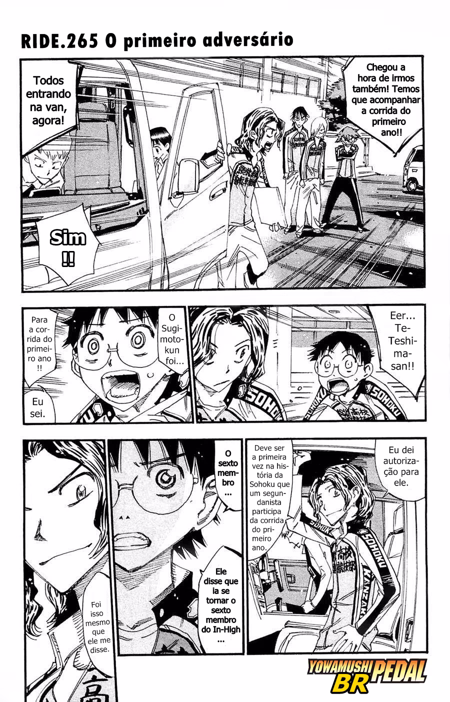 Yowamushi Pedal, capítulo 265, página 3