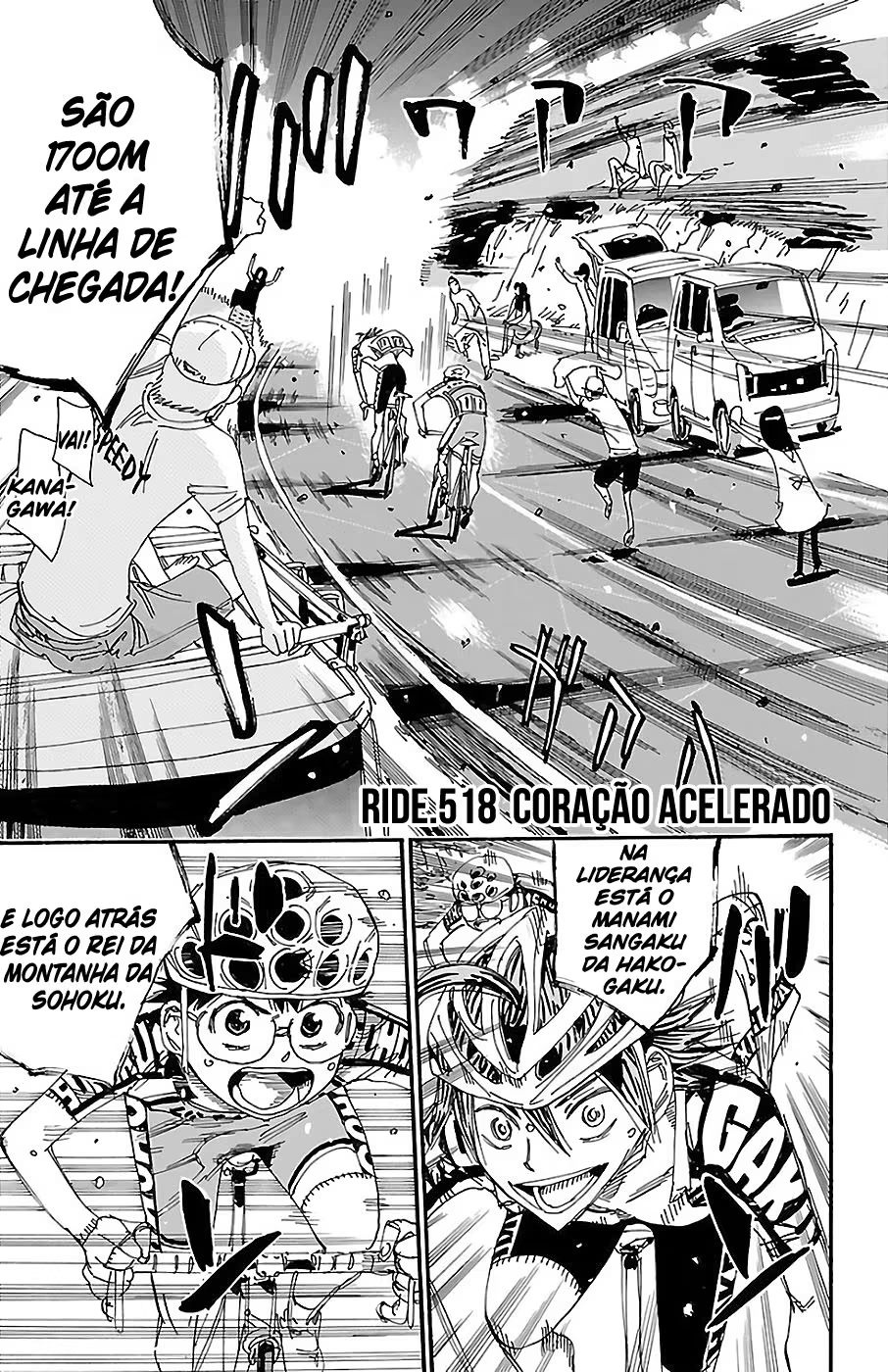 Yowamushi Pedal, capítulo 518, página 2
