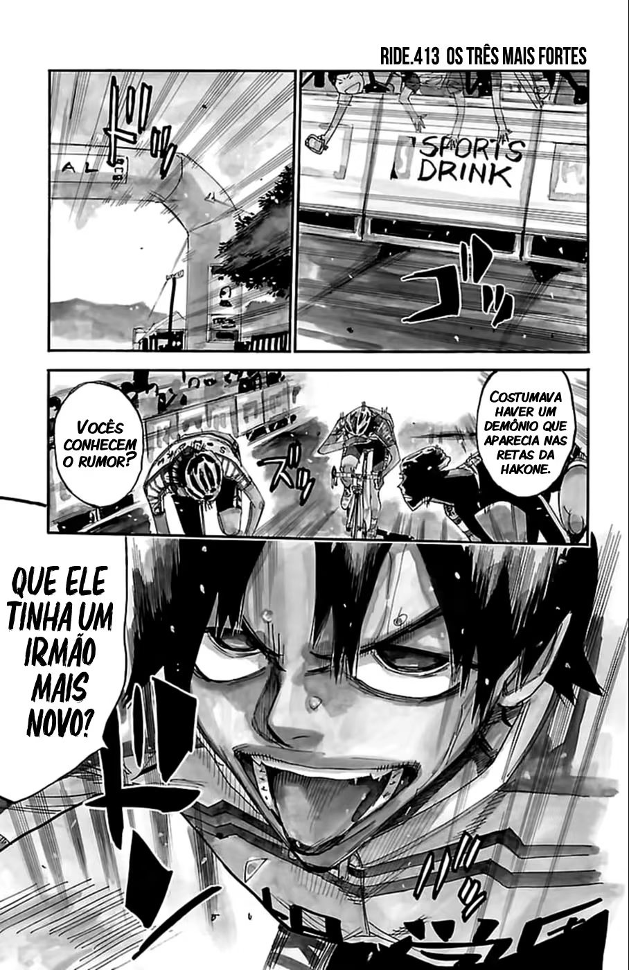 Yowamushi Pedal, capítulo 413, página 2