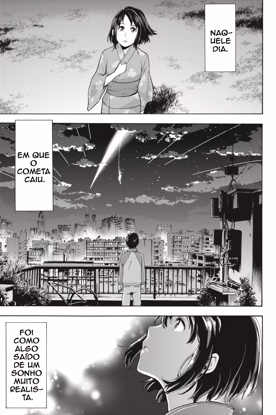 Kimi no Na wa. Another Side: Earthbound, capítulo 1, página 2