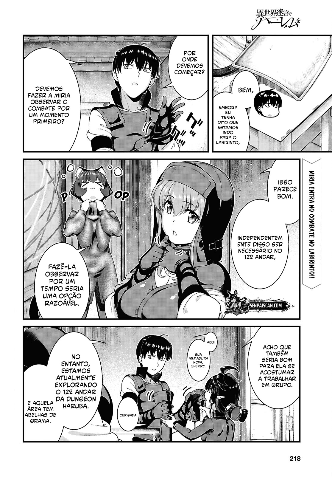 Isekai Meikyuu de Harem o, capítulo 111, página 3