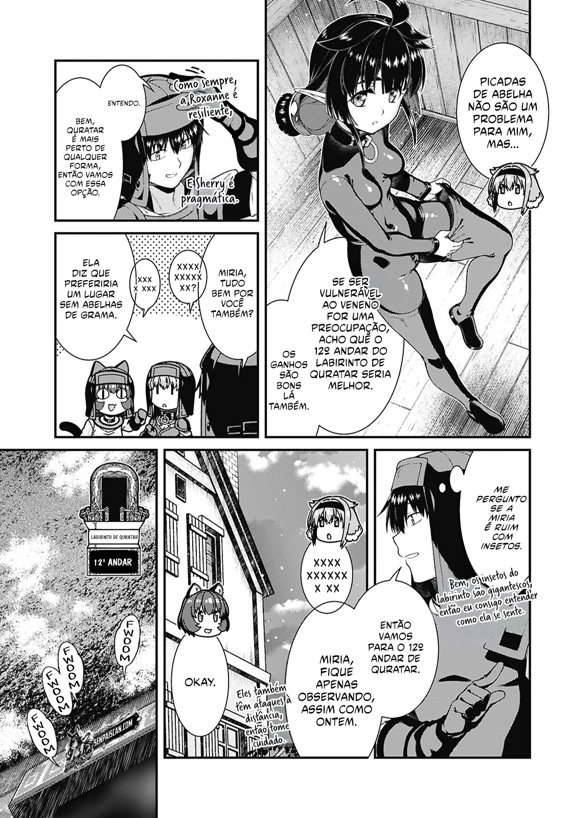 Isekai Meikyuu de Harem o, capítulo 111, página 4