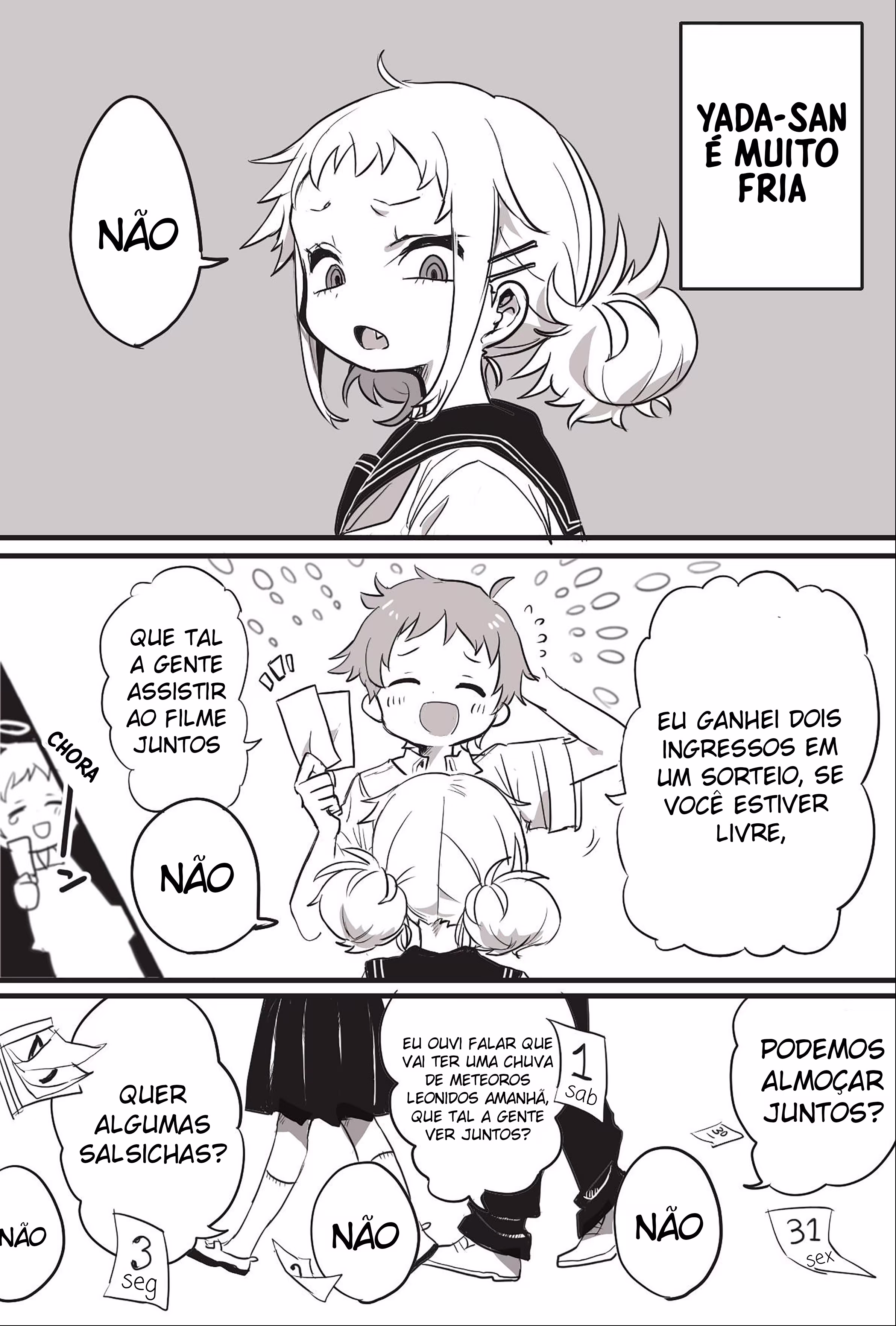 Yada-san Is Cold, capítulo 1, página 2