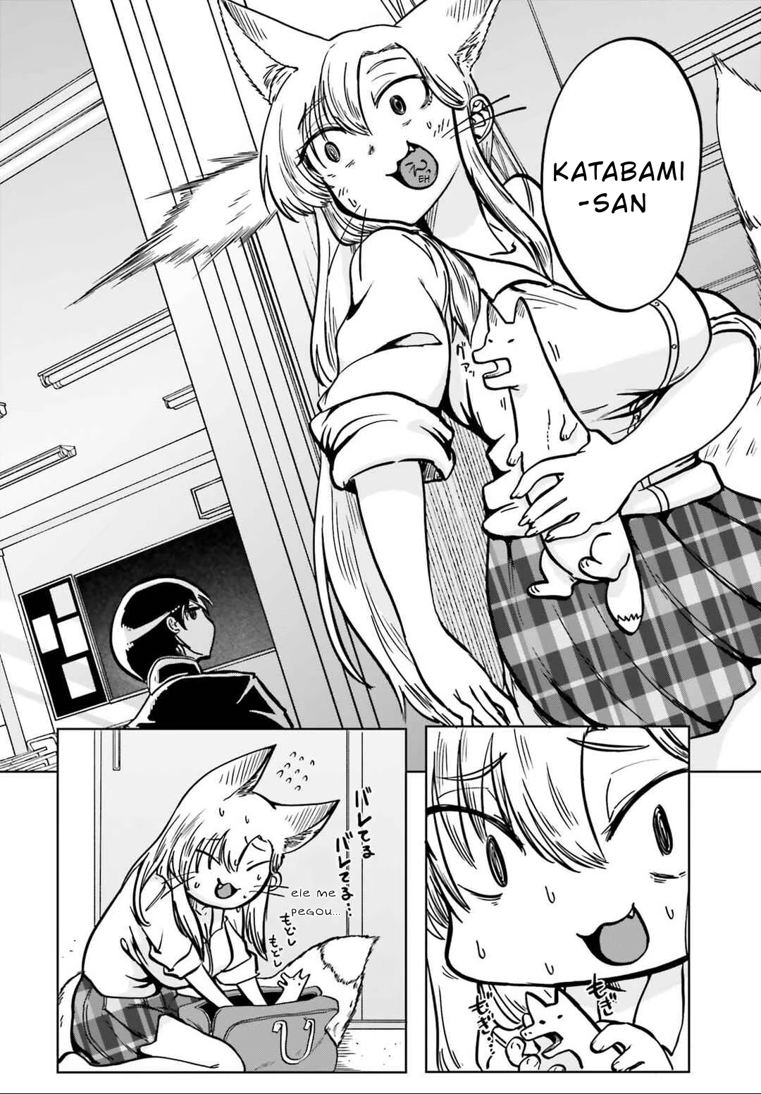 Okitsune Gal Katabami-san, capítulo 2, página 4