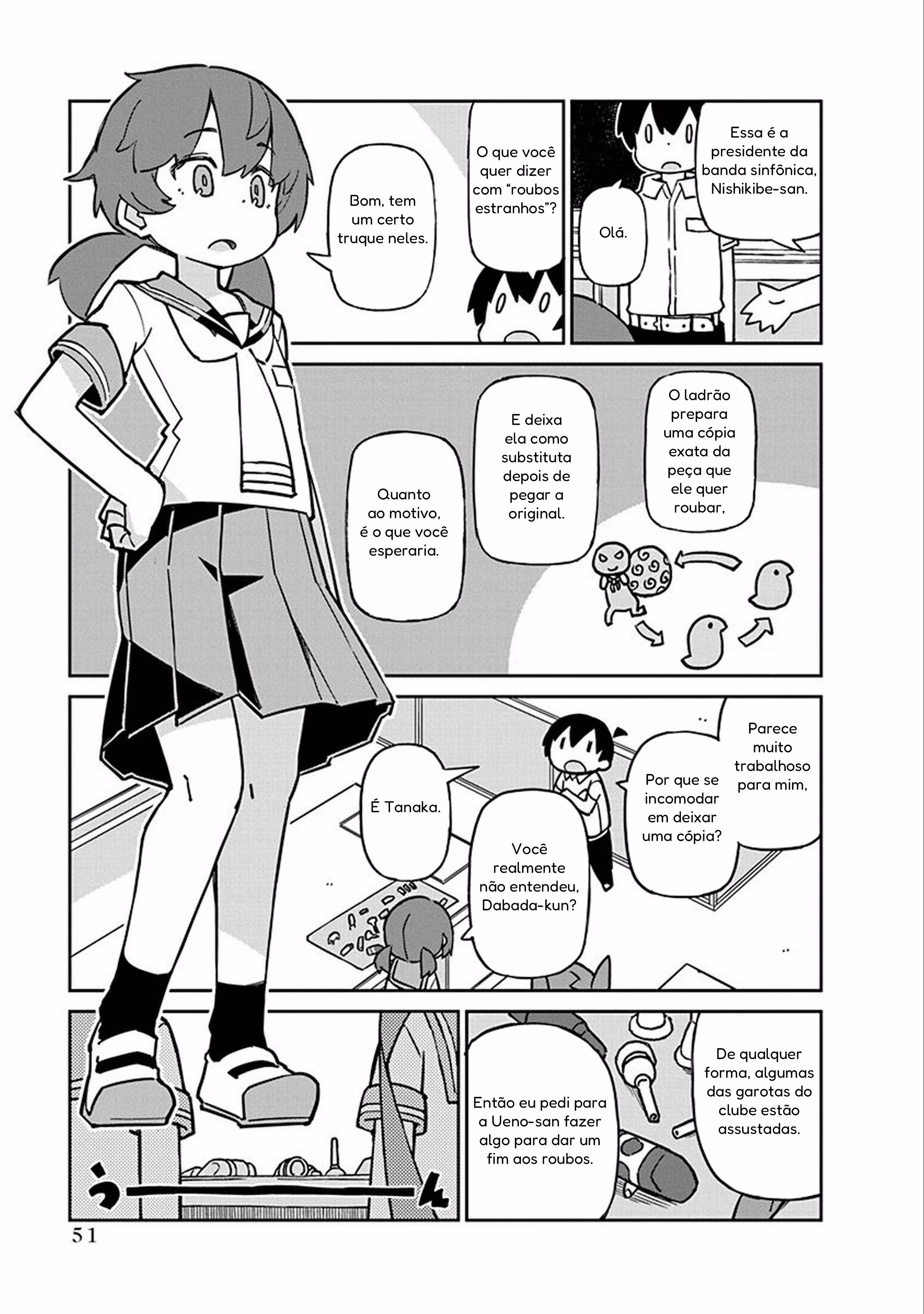Ueno-san wa Bukiyou, capítulo 85, página 3