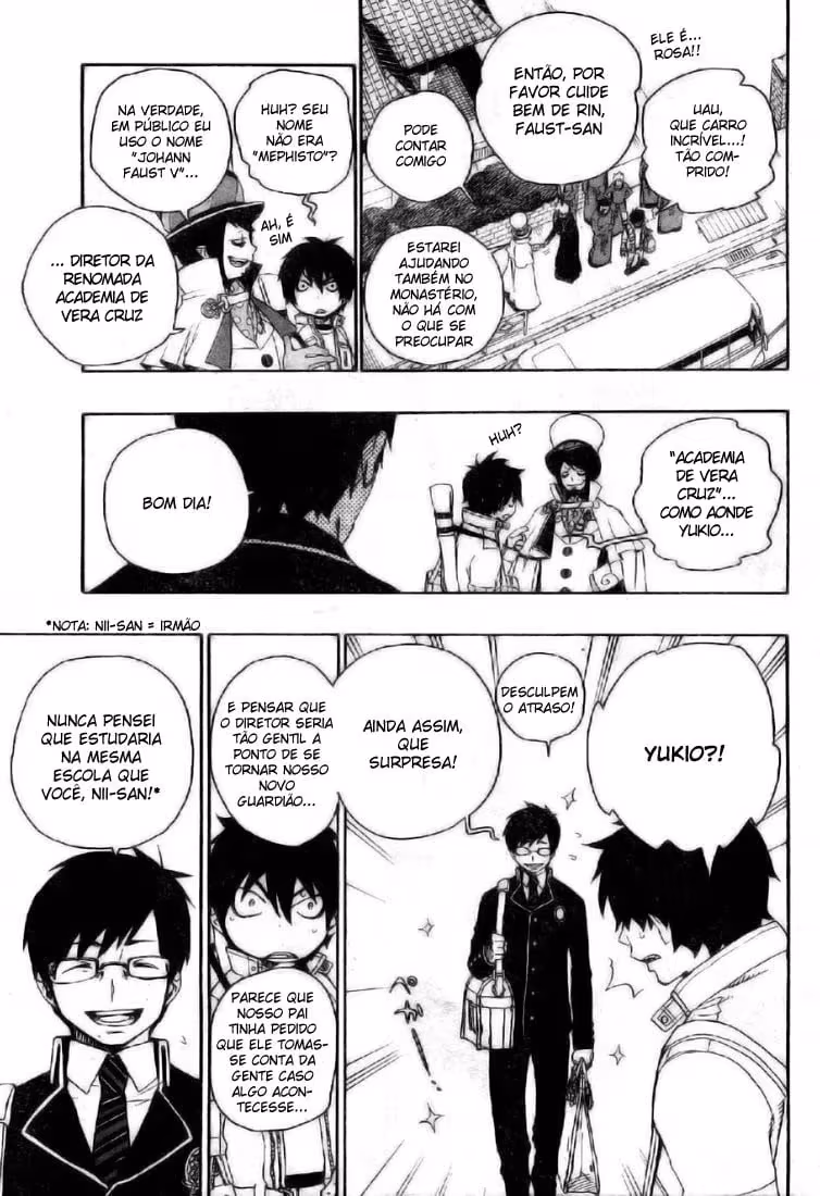 Ao no Exorcist, capítulo 2, página 4