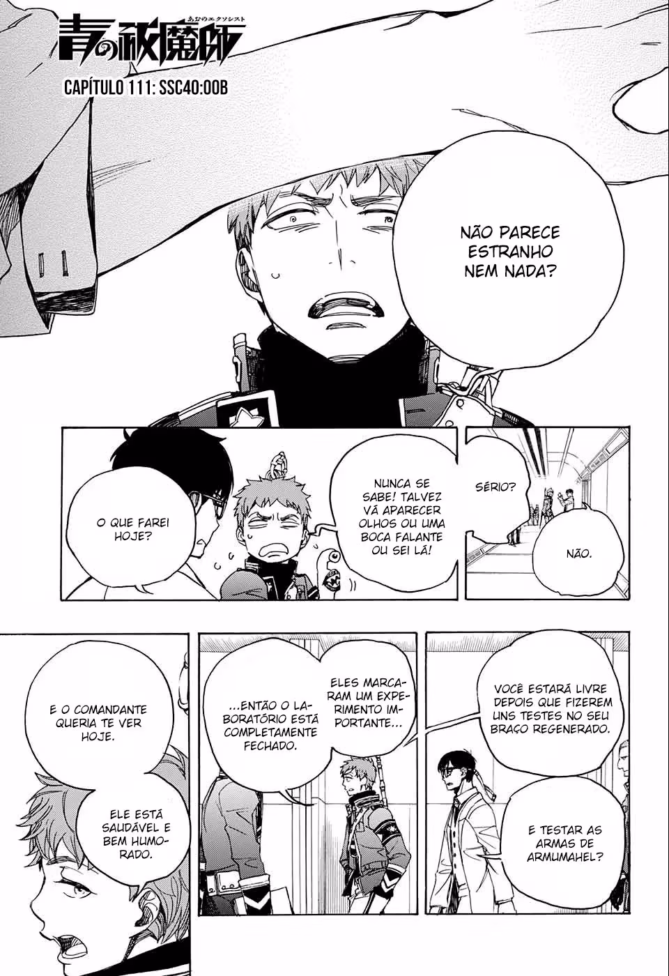 Ao no Exorcist, capítulo 111, página 3