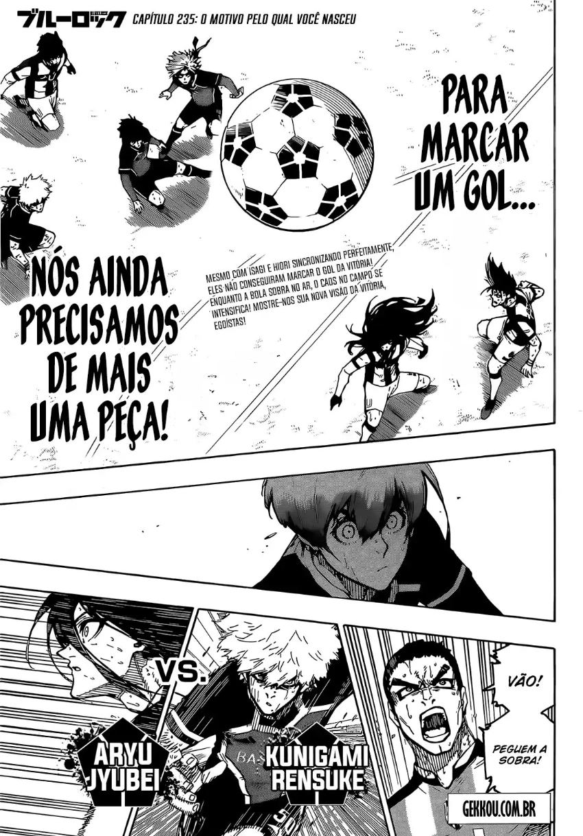 Blue Lock, capítulo 235, página 2