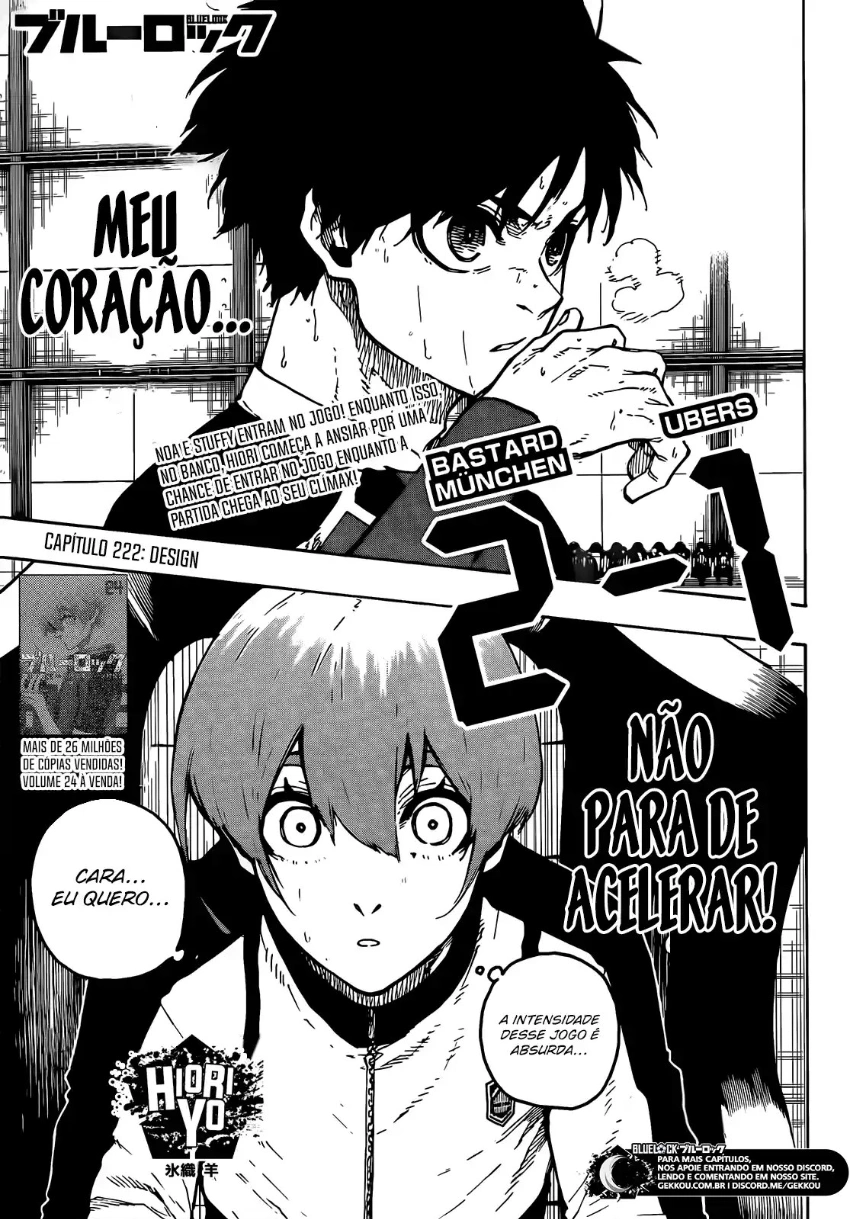 Blue Lock, capítulo 222, página 2