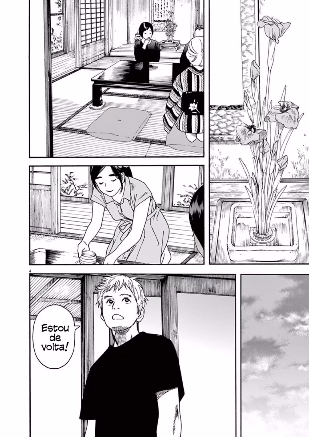 Neko no Otera no Chion-san, capítulo 16, página 4