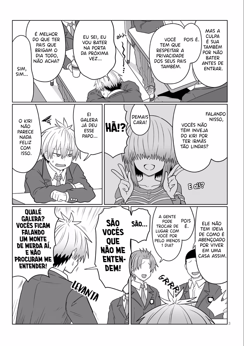 Uzaki-chan wa Asobitai!, capítulo 81, página 4