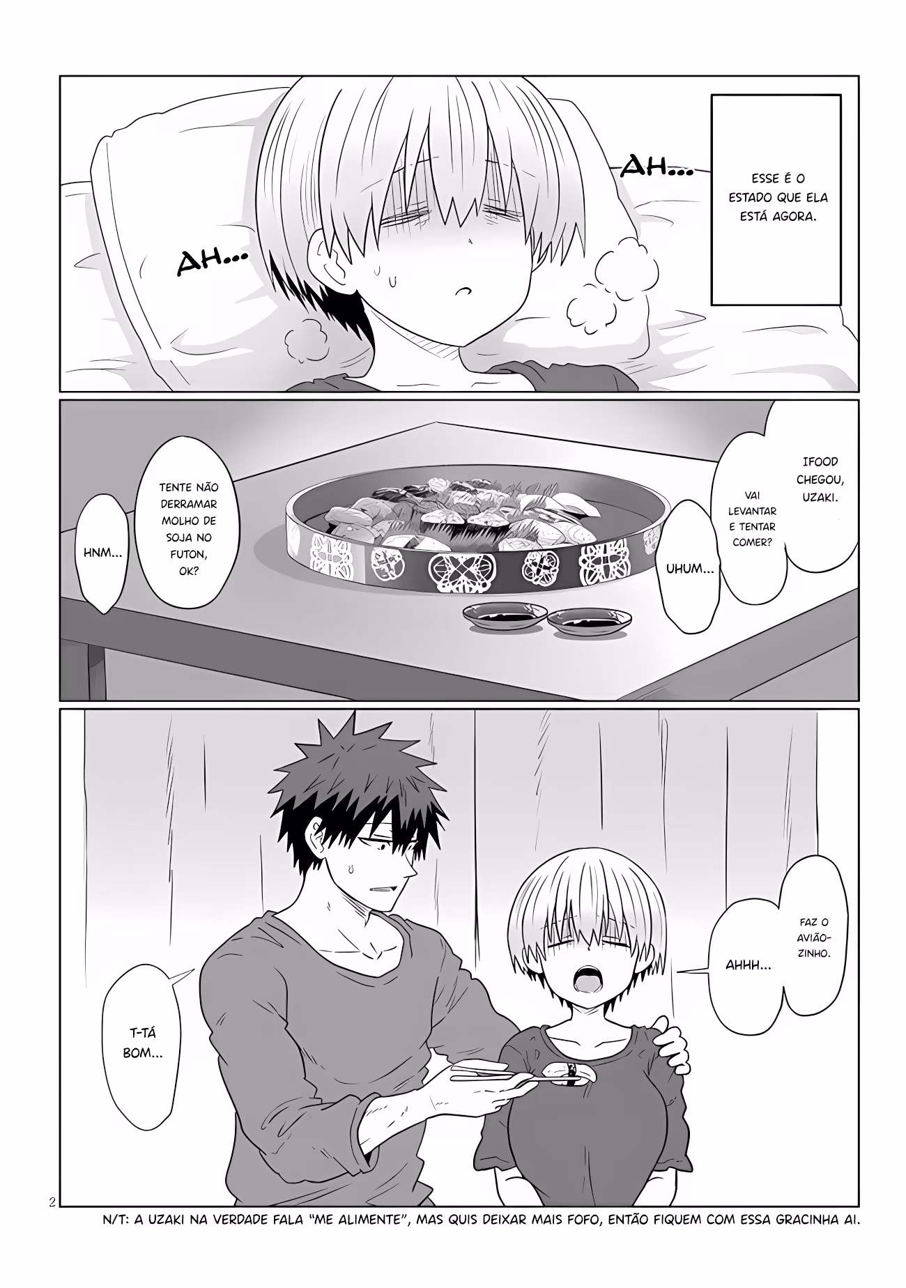 Uzaki-chan wa Asobitai!, capítulo 107, página 3