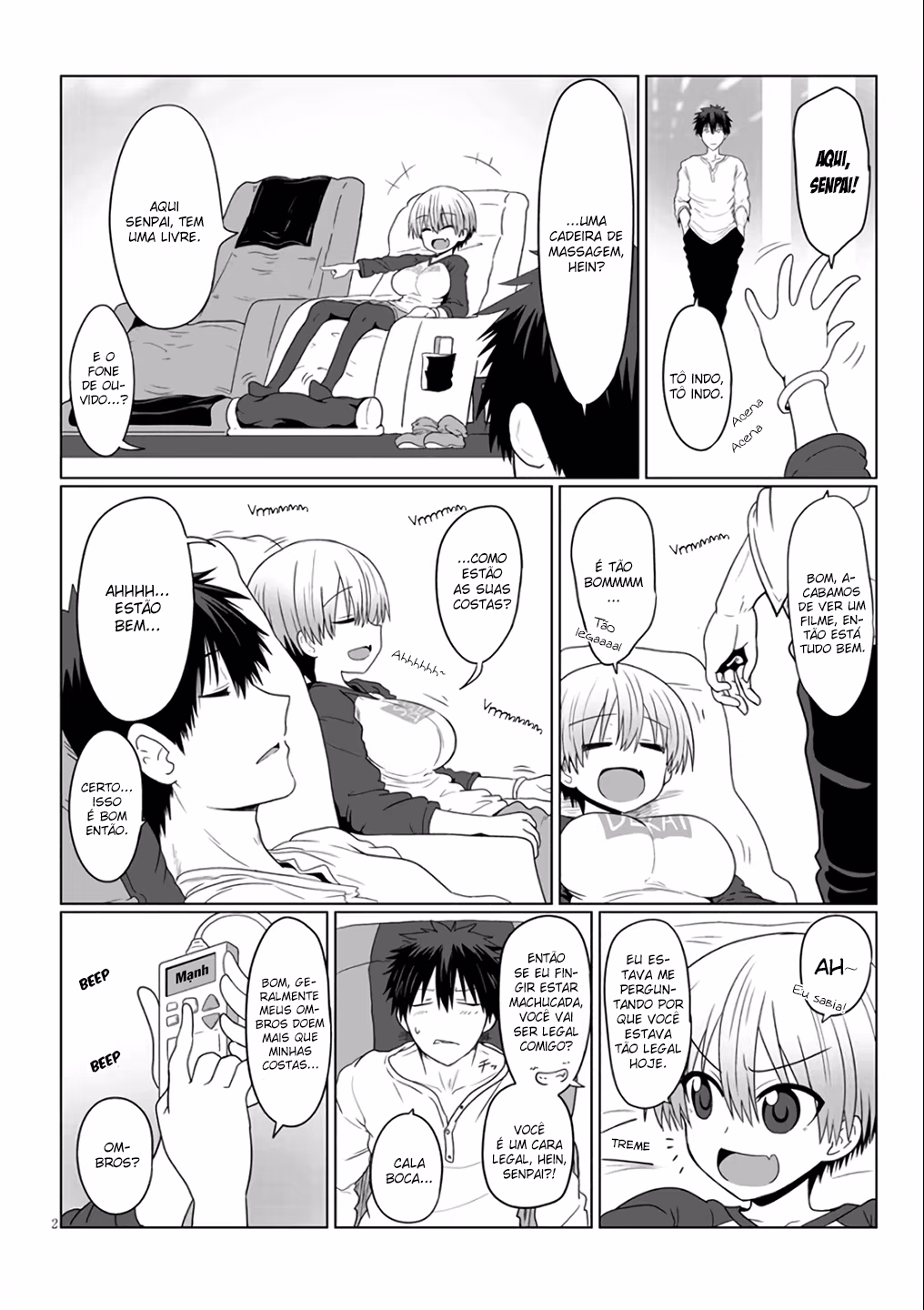 Uzaki-chan wa Asobitai!, capítulo 3.1, página 3