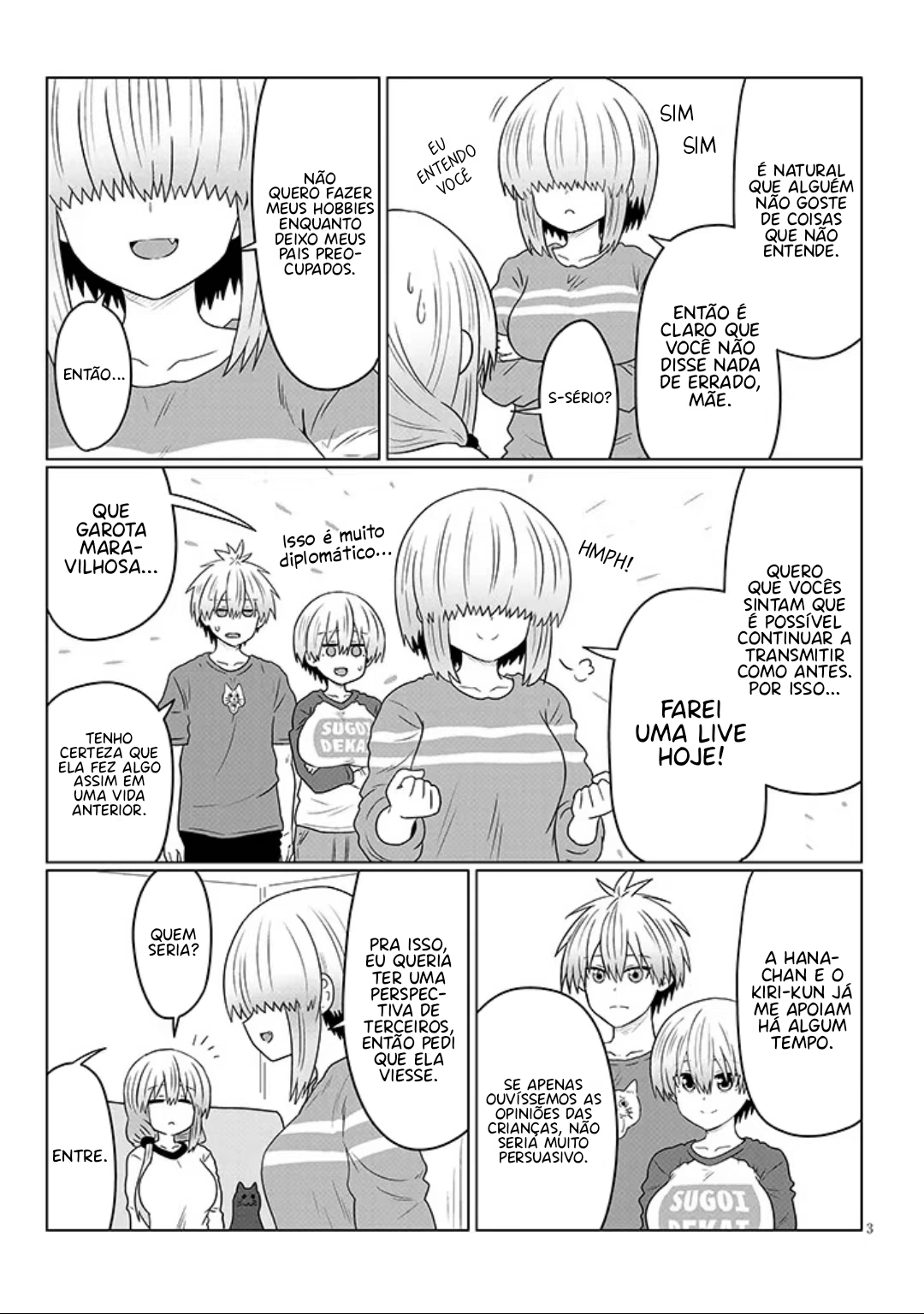 Uzaki-chan wa Asobitai!, capítulo 117, página 4
