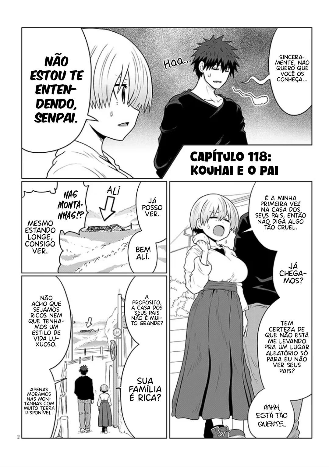Uzaki-chan wa Asobitai!, capítulo 118, página 3