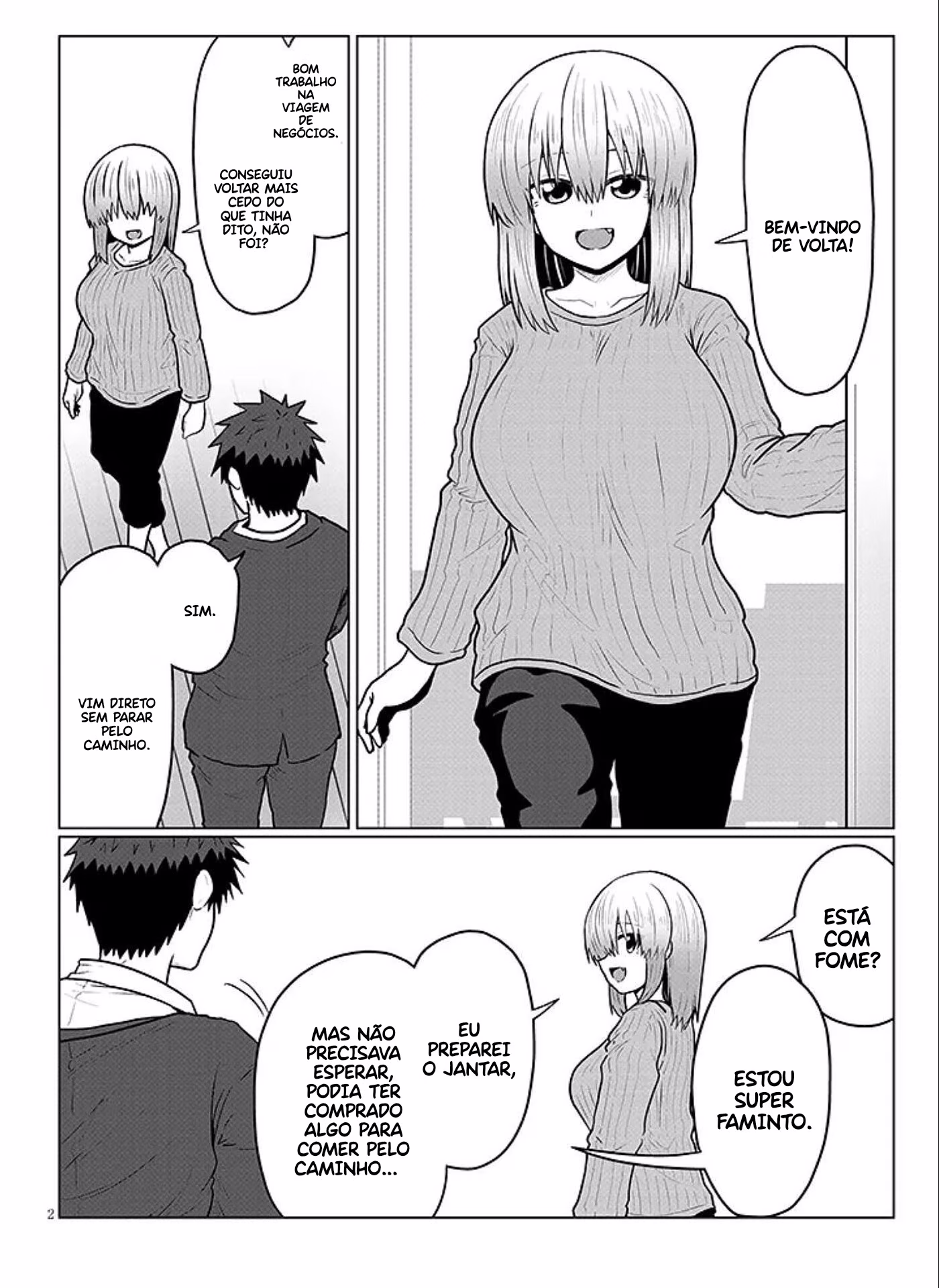 Uzaki-chan wa Asobitai!, capítulo 142, página 2