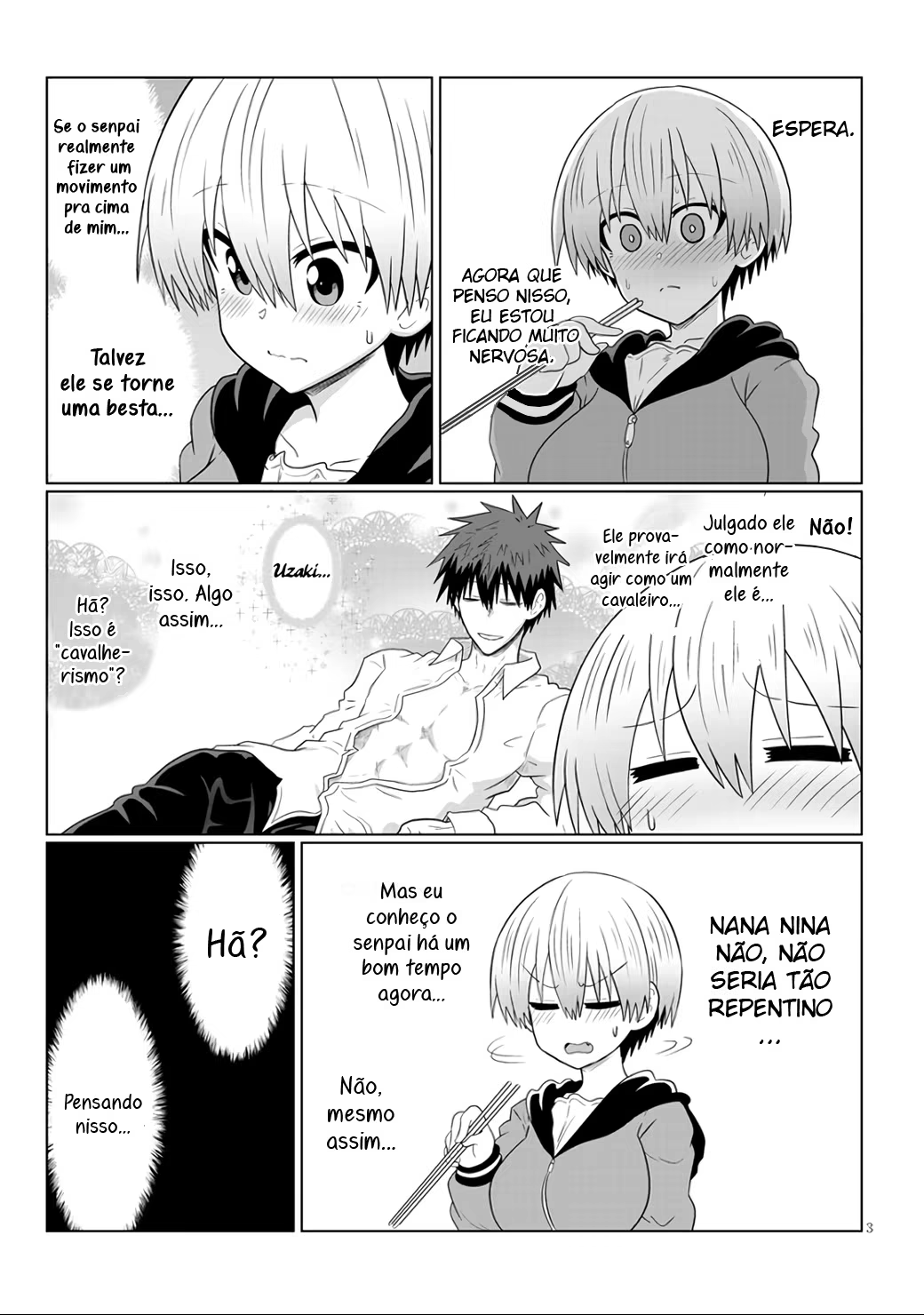 Uzaki-chan wa Asobitai!, capítulo 58, página 4