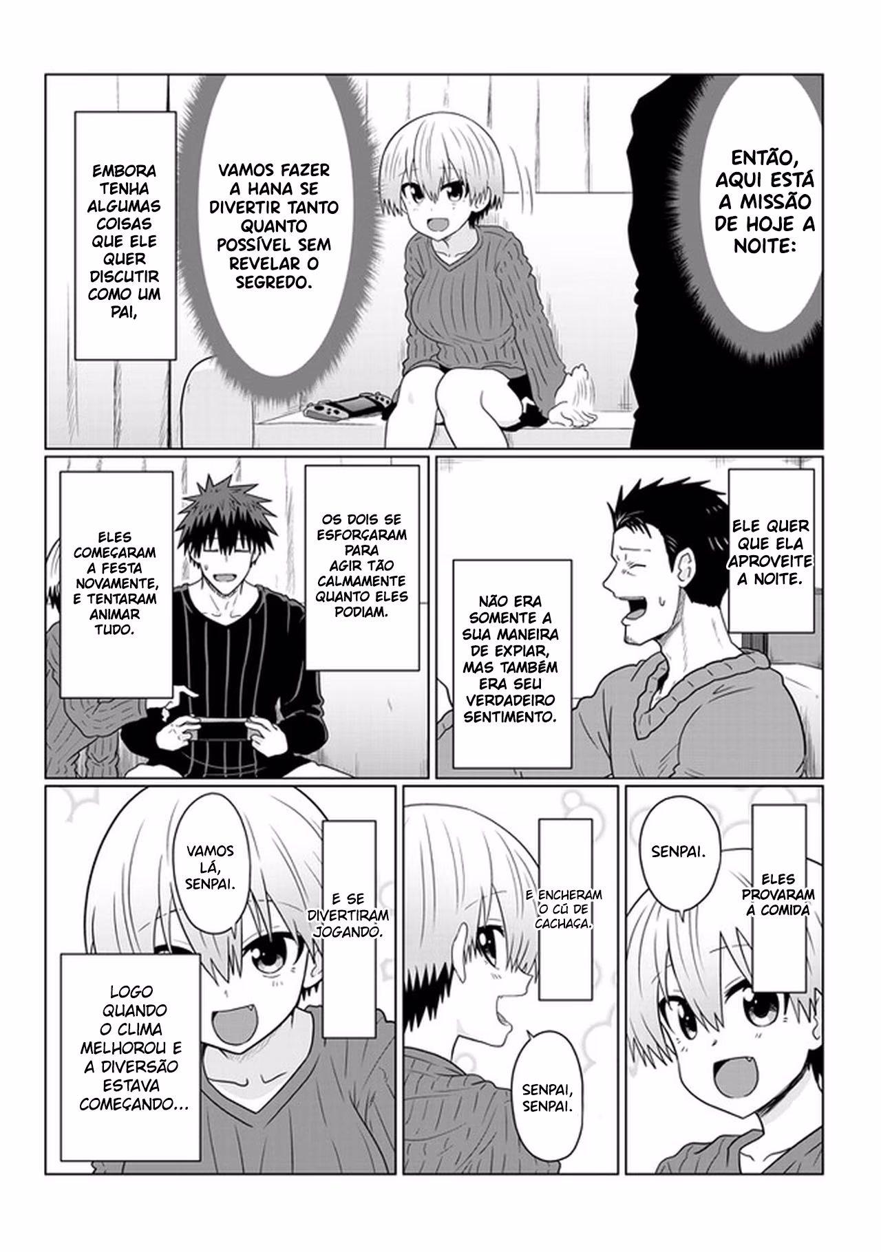 Uzaki-chan wa Asobitai!, capítulo 66, página 4