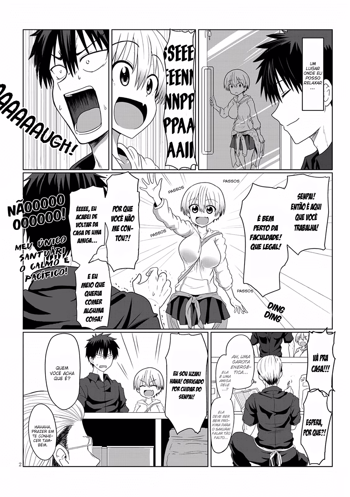 Uzaki-chan wa Asobitai!, capítulo 4, página 3