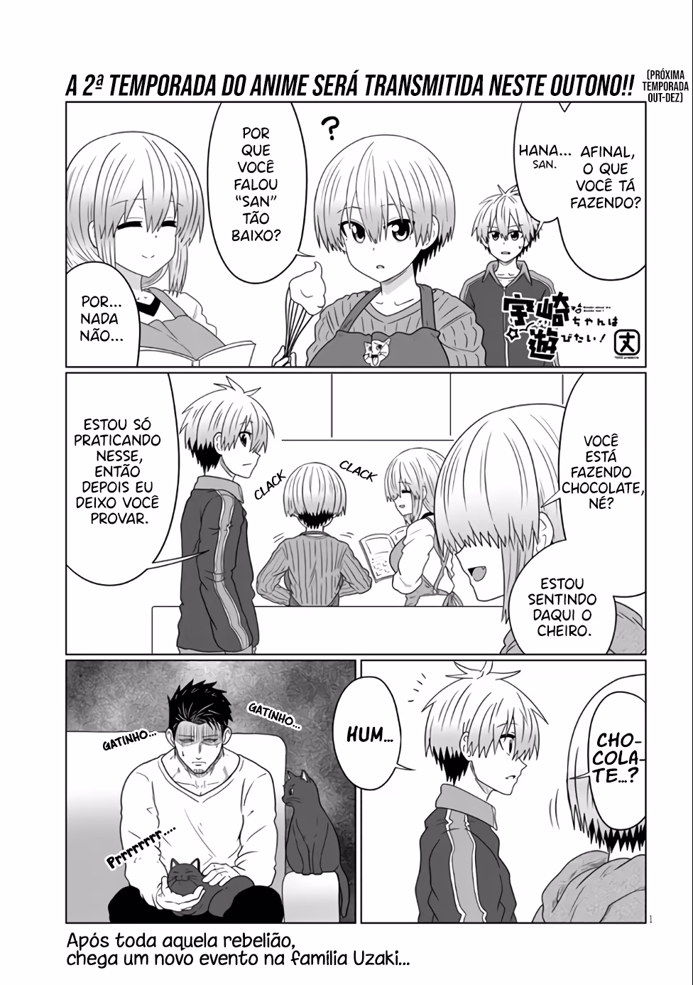 Uzaki-chan wa Asobitai!, capítulo 85, página 2