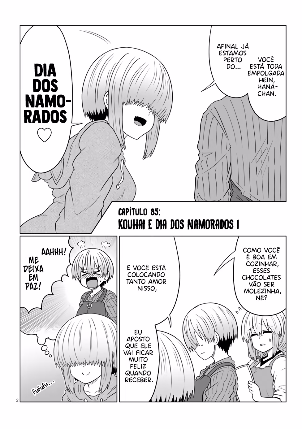 Uzaki-chan wa Asobitai!, capítulo 85, página 3