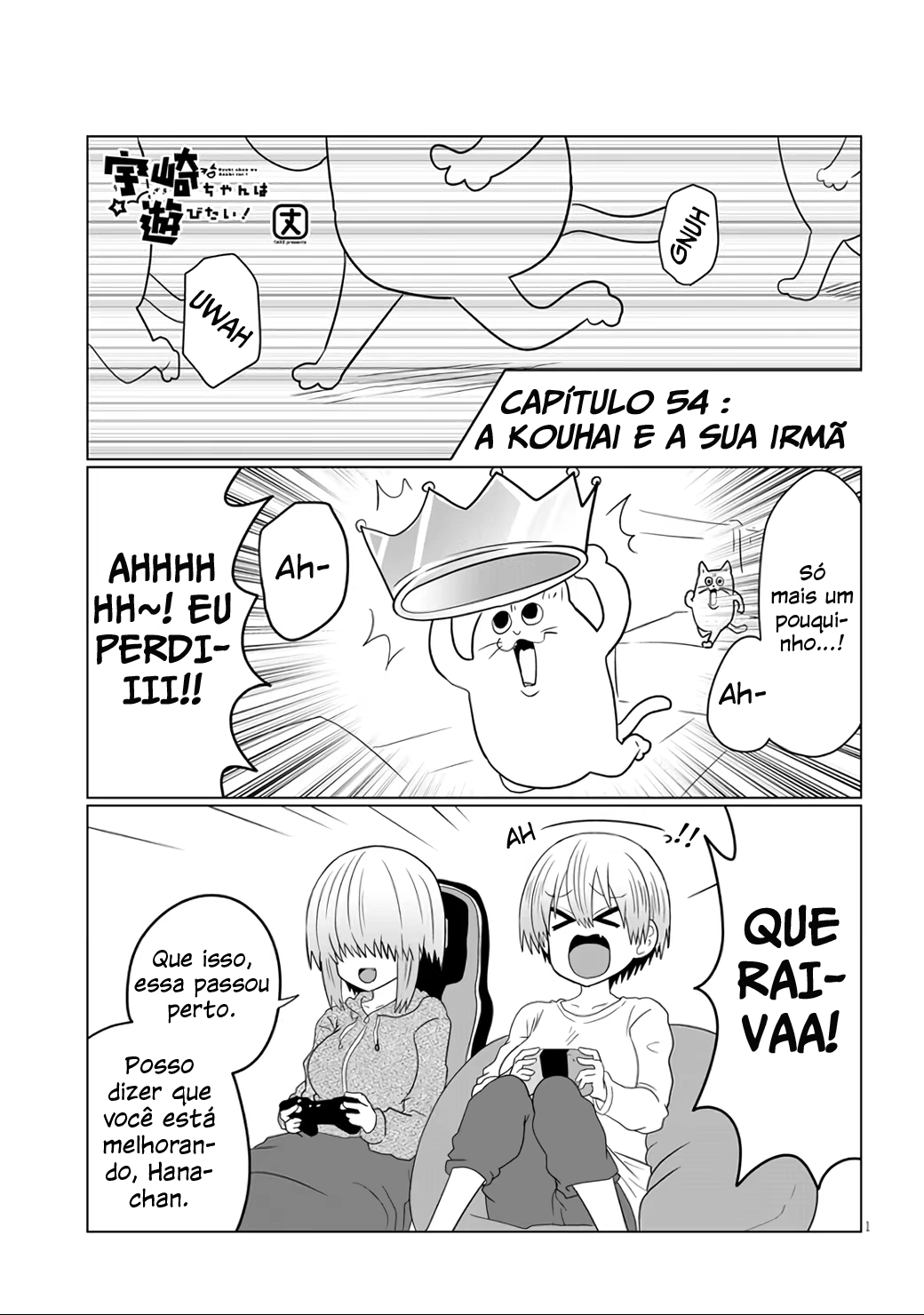 Uzaki-chan wa Asobitai!, capítulo 54, página 2