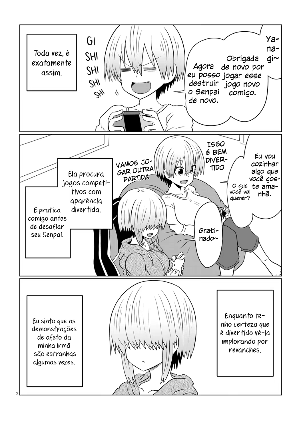 Uzaki-chan wa Asobitai!, capítulo 54, página 3