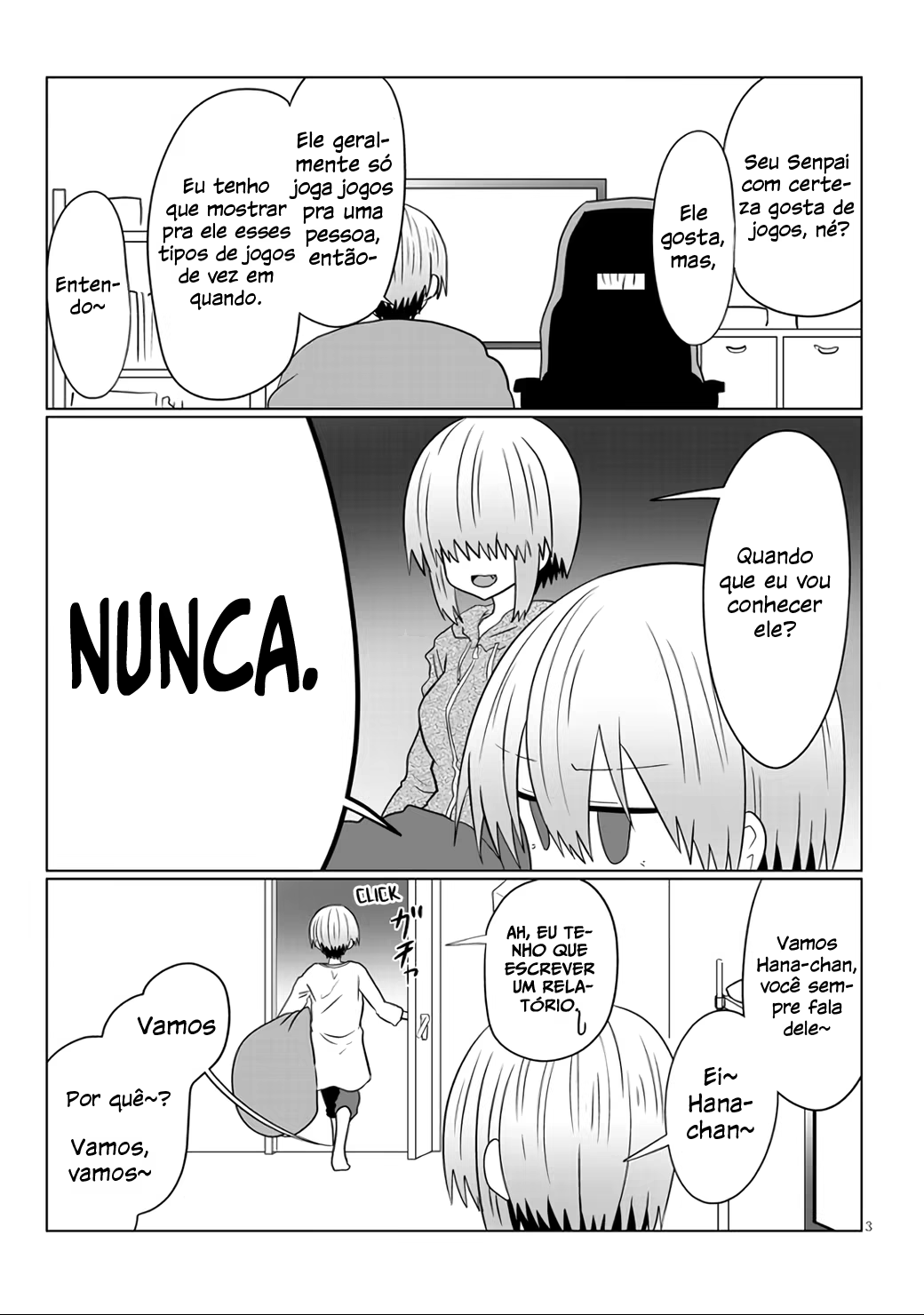 Uzaki-chan wa Asobitai!, capítulo 54, página 4