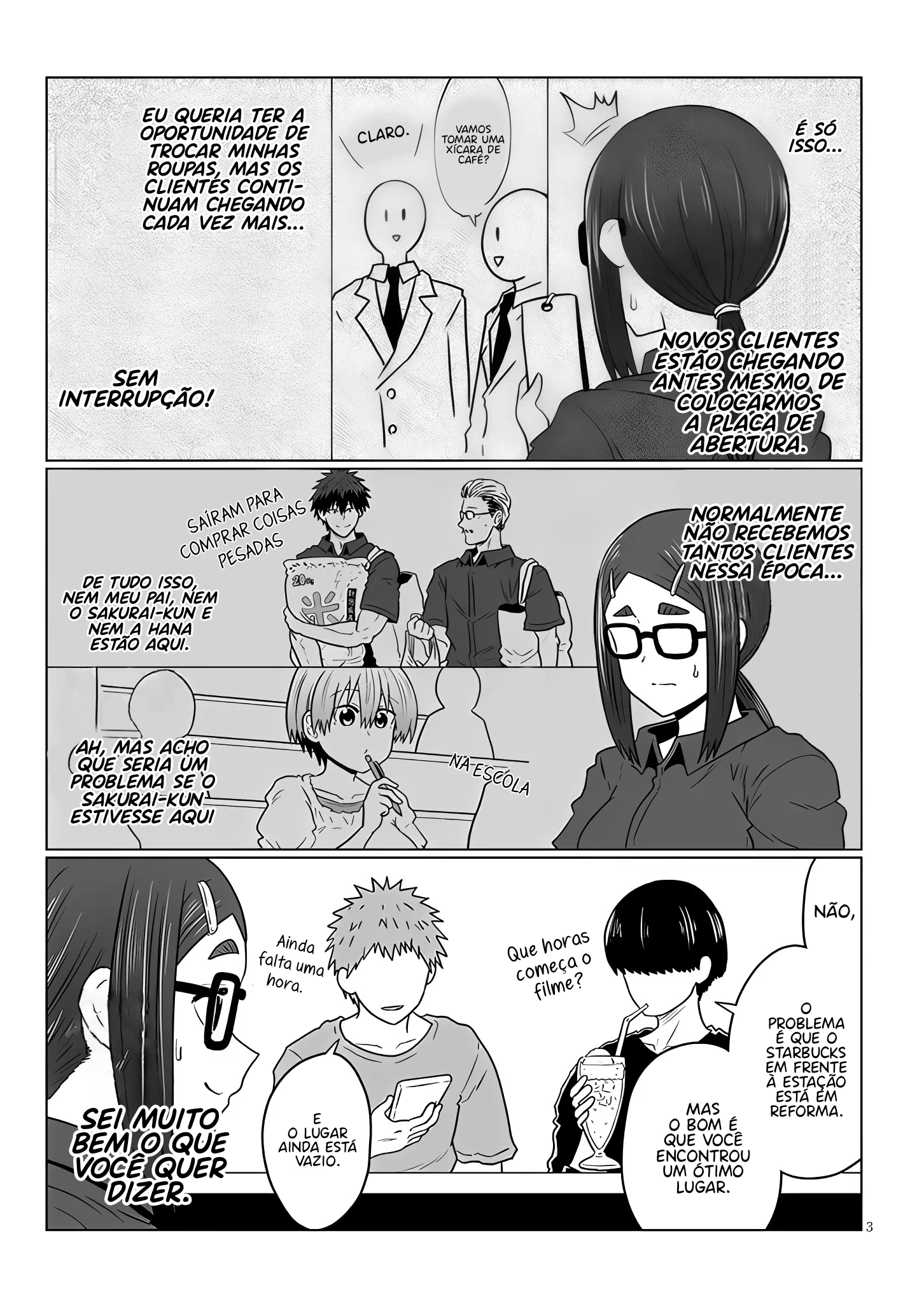Uzaki-chan wa Asobitai!, capítulo 115, página 4