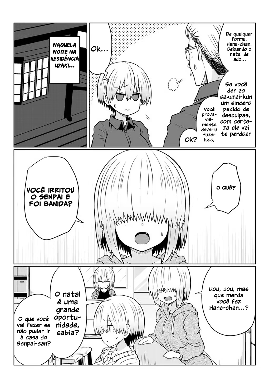 Uzaki-chan wa Asobitai!, capítulo 64, página 4