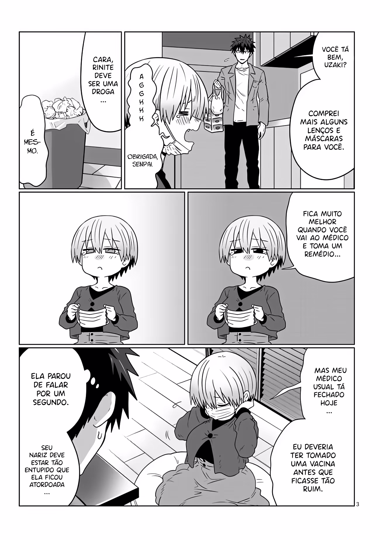 Uzaki-chan wa Asobitai!, capítulo 96, página 4