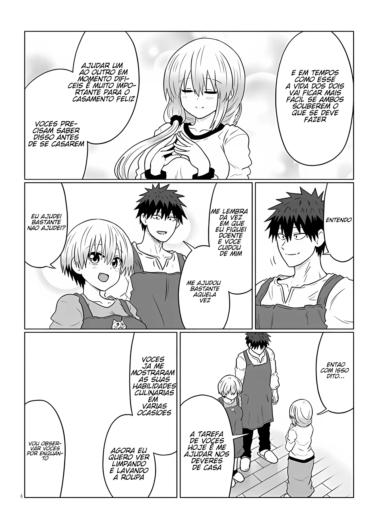 Uzaki-chan wa Asobitai!, capítulo 111, página 4