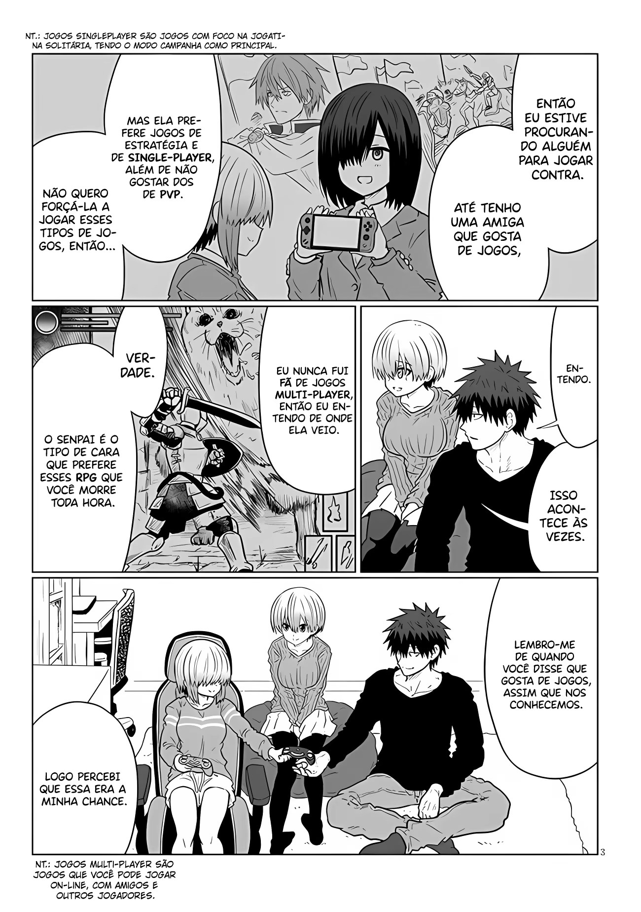 Uzaki-chan wa Asobitai!, capítulo 110, página 4