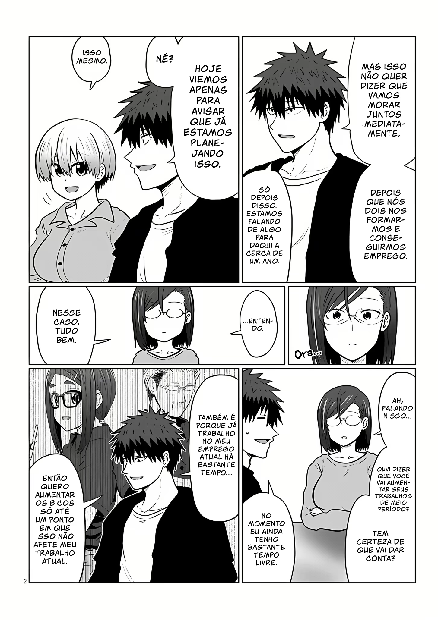 Uzaki-chan wa Asobitai!, capítulo 139, página 4