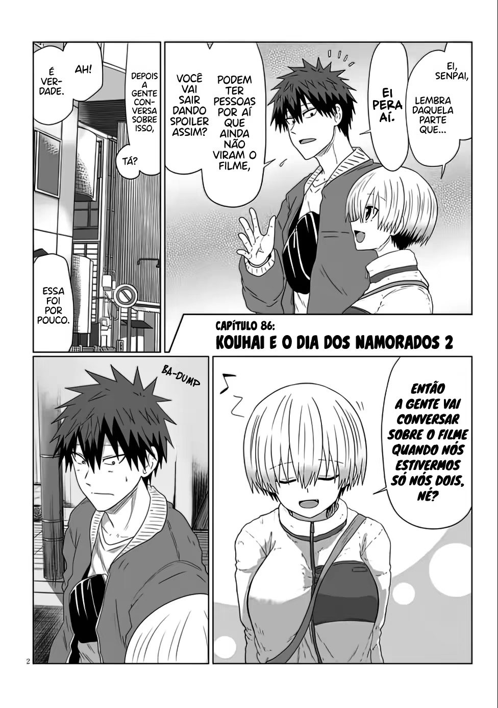 Uzaki-chan wa Asobitai!, capítulo 86, página 3