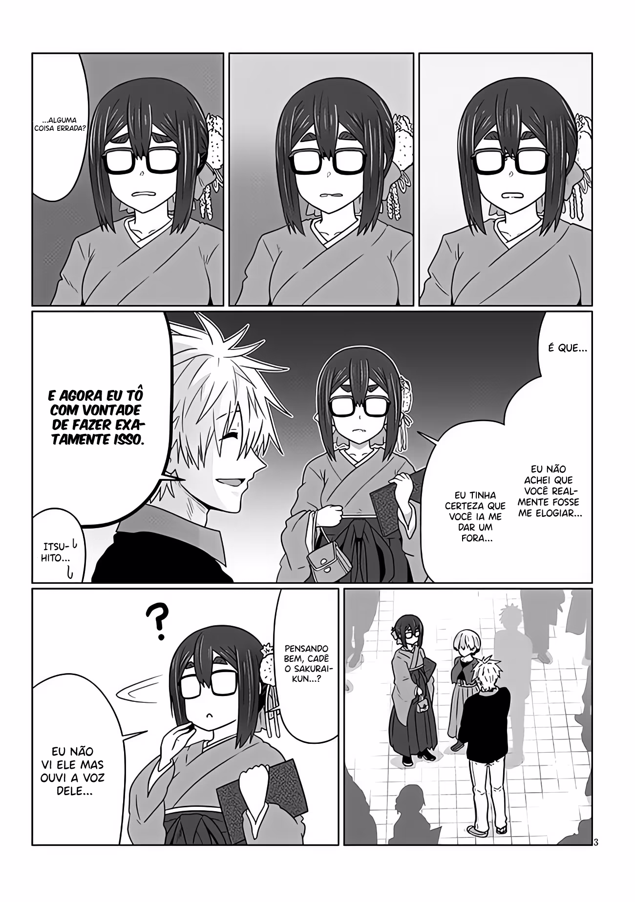 Uzaki-chan wa Asobitai!, capítulo 95, página 3