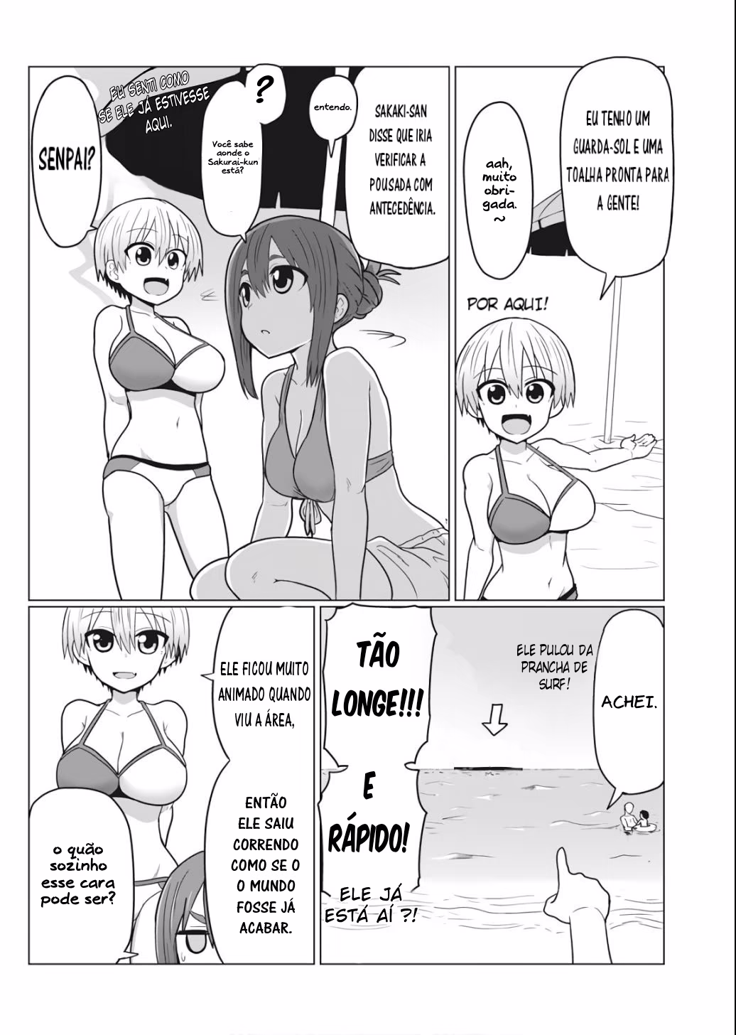 Uzaki-chan wa Asobitai!, capítulo 19, página 4