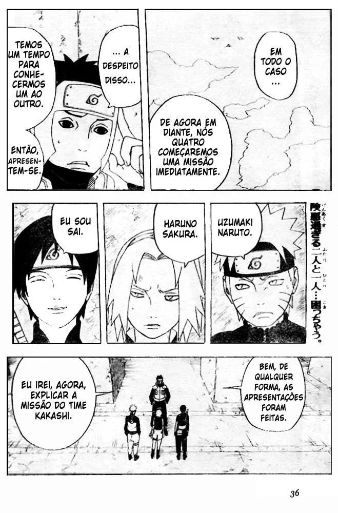 Naruto, capítulo 285, página 2