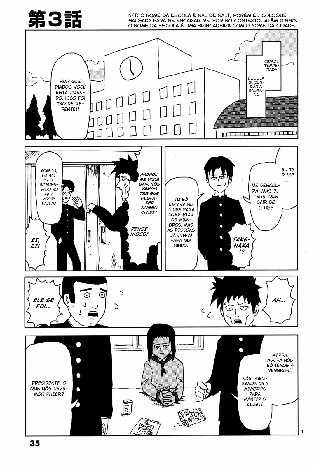 Mob Psycho 100, capítulo 3, página 2